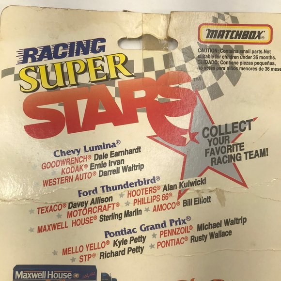 Matchbox Racing Super Stars Davey Allison #28 Havoline Ford Thunderbird 1:64 Car - Picture 9 of 9